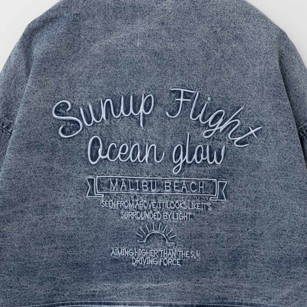 UNDERWRAPS デニム切替ルーズシャツ レディース