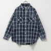 UNDERWRAPS インディゴチェックルーズシャツ レディース商品サムネイル-6