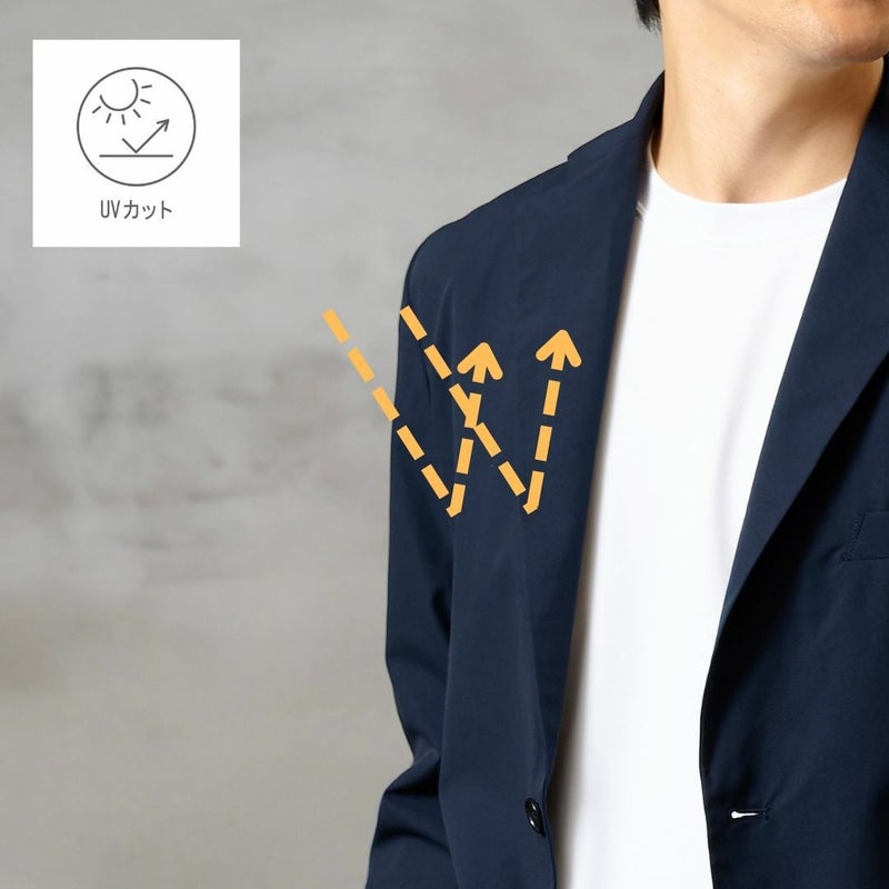 NAVY FIT ストレッチジャケット メンズ商品画像-9