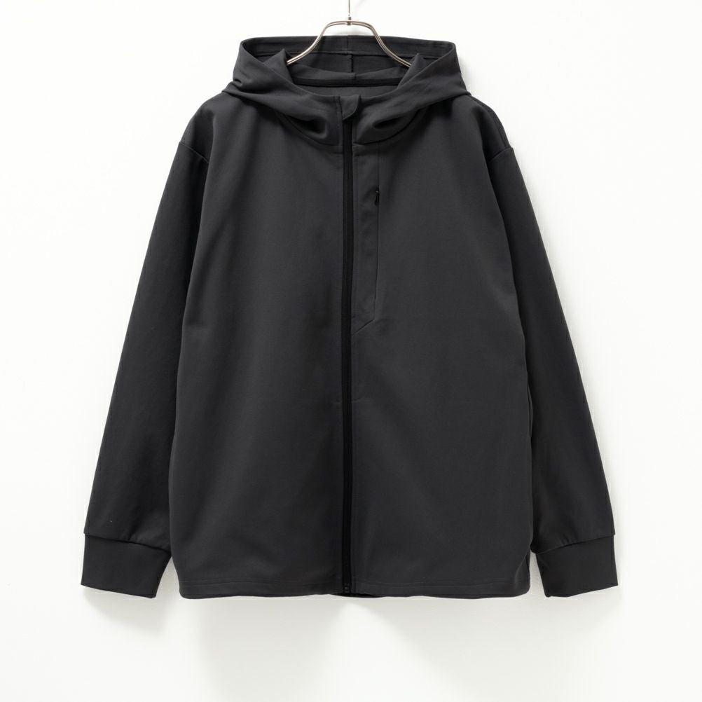 NAVY FIT ポンチ素材 ストレッチジップアップパーカー メンズ