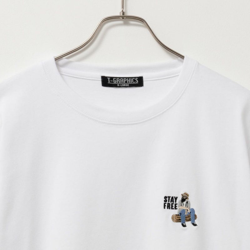 T-GRAPHICS ワンポイント刺繍半袖Tシャツ メンズ メール便 対応商品商品画像-6