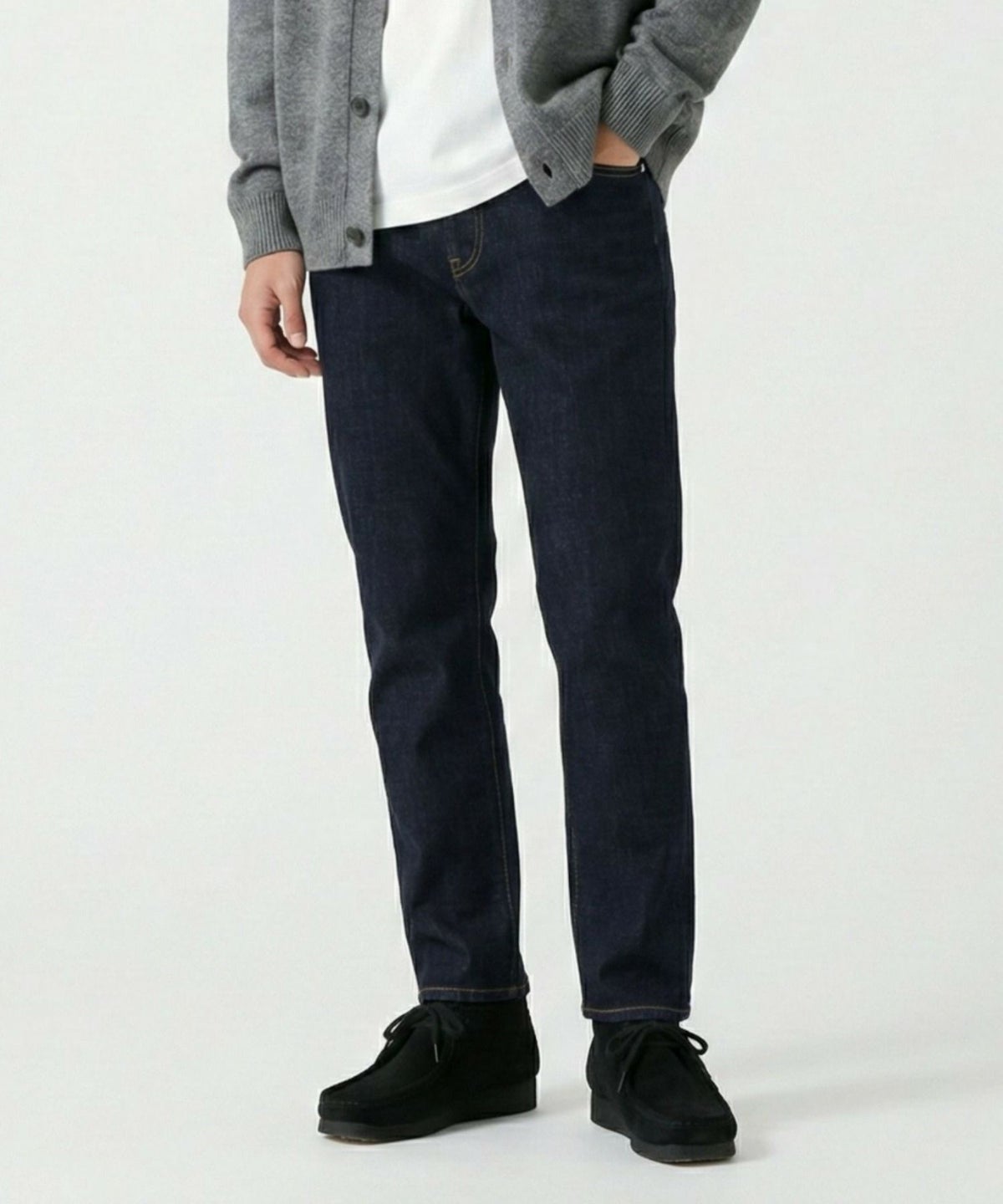 NAVY テーパードデニムパンツ メンズ