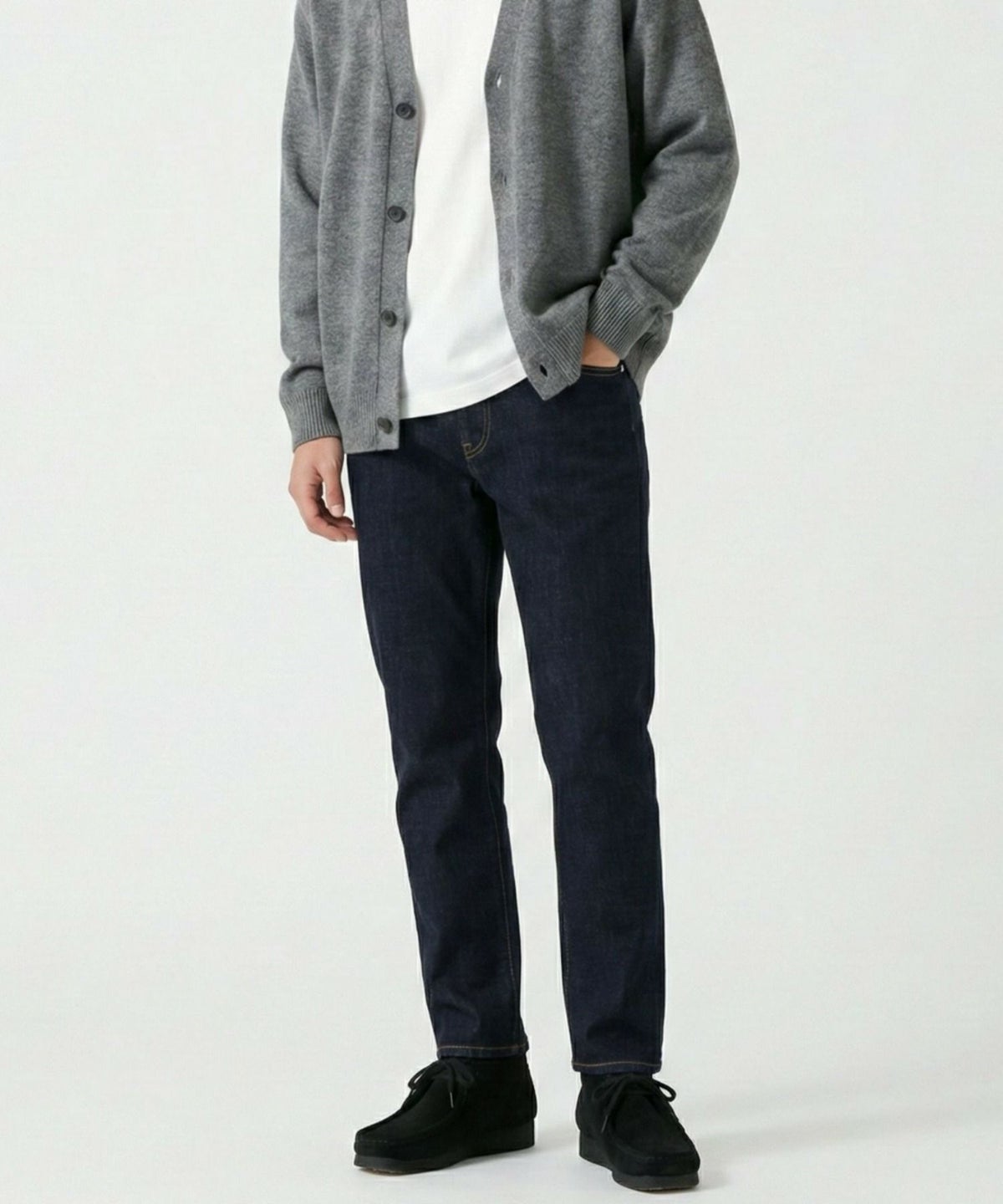 NAVY テーパードデニムパンツ メンズ