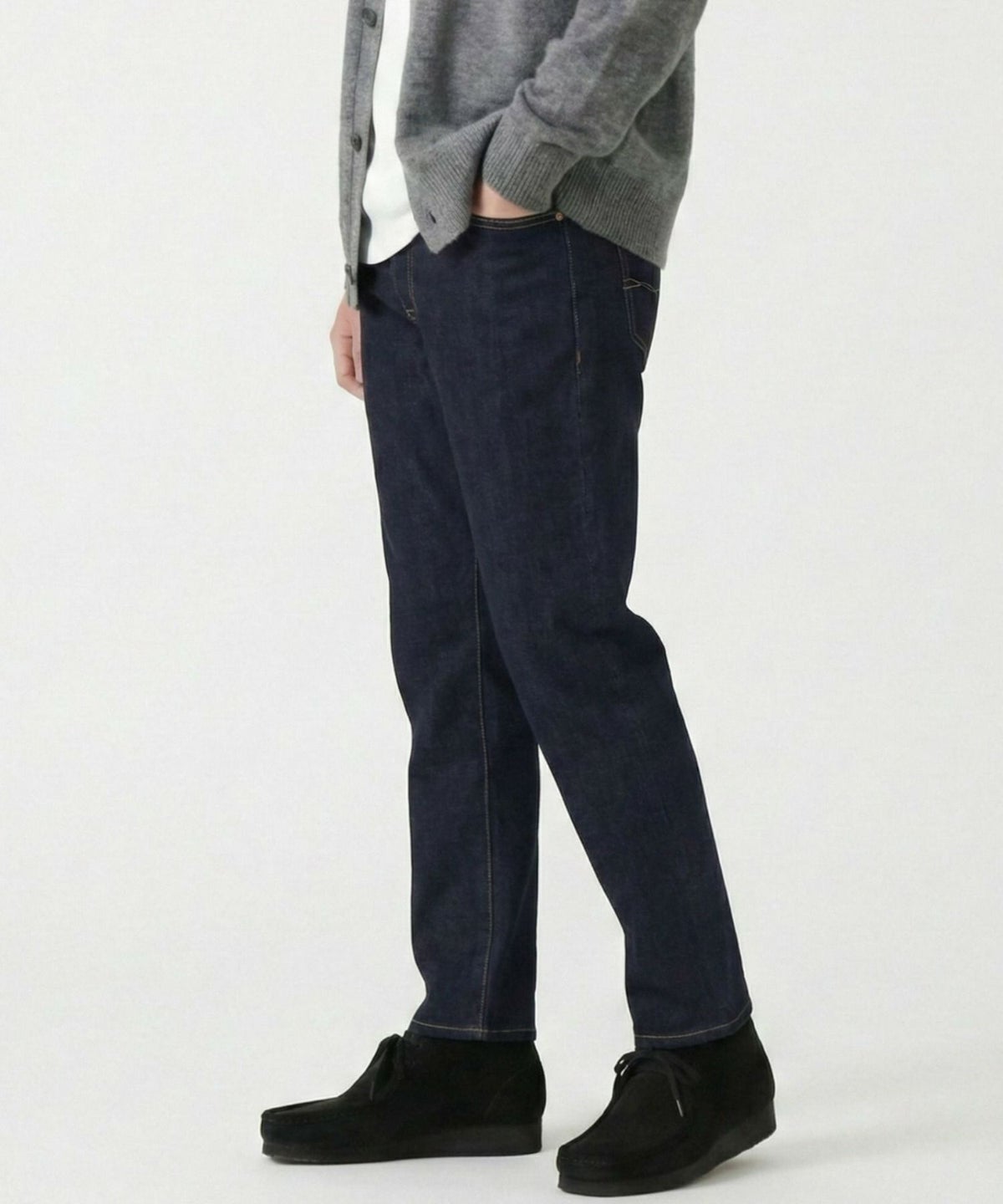 NAVY テーパードデニムパンツ メンズ