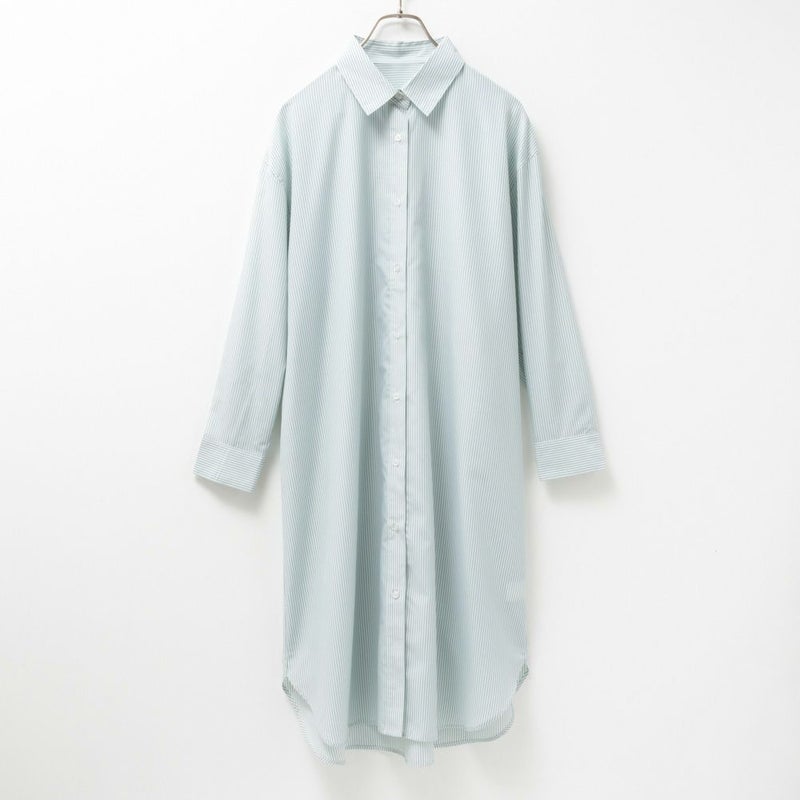 [期間限定価格]NAVY  ストライプシャツワンピース レディース商品画像-11