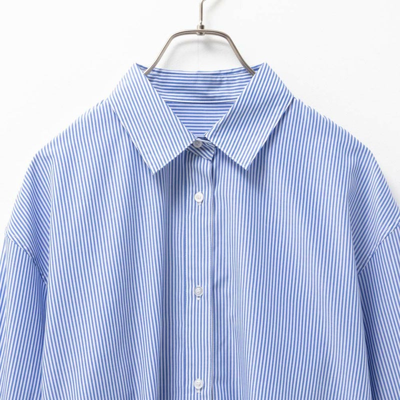 [期間限定価格]NAVY  ストライプシャツワンピース レディース商品画像-13