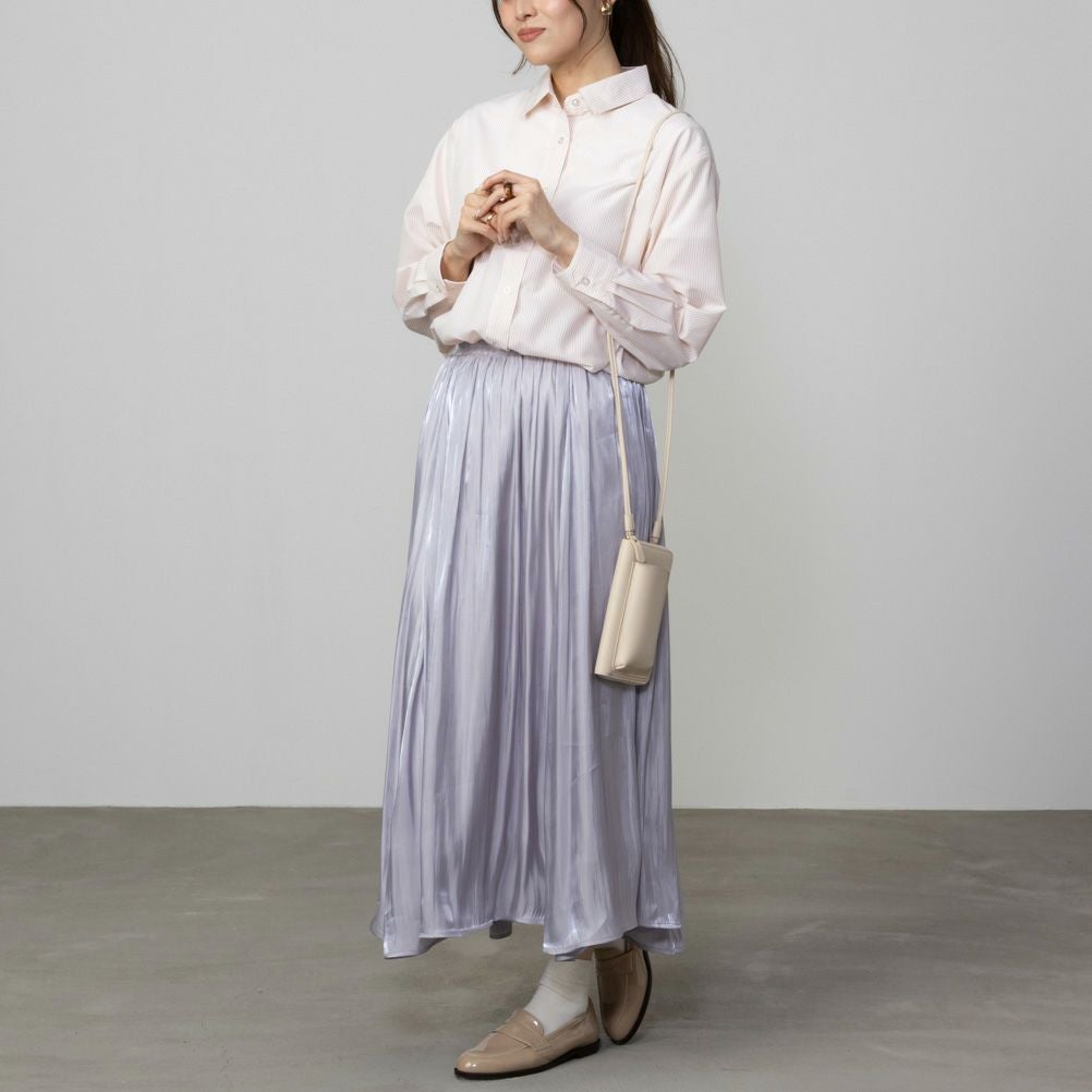 NAVY ストライプシャツ レディース