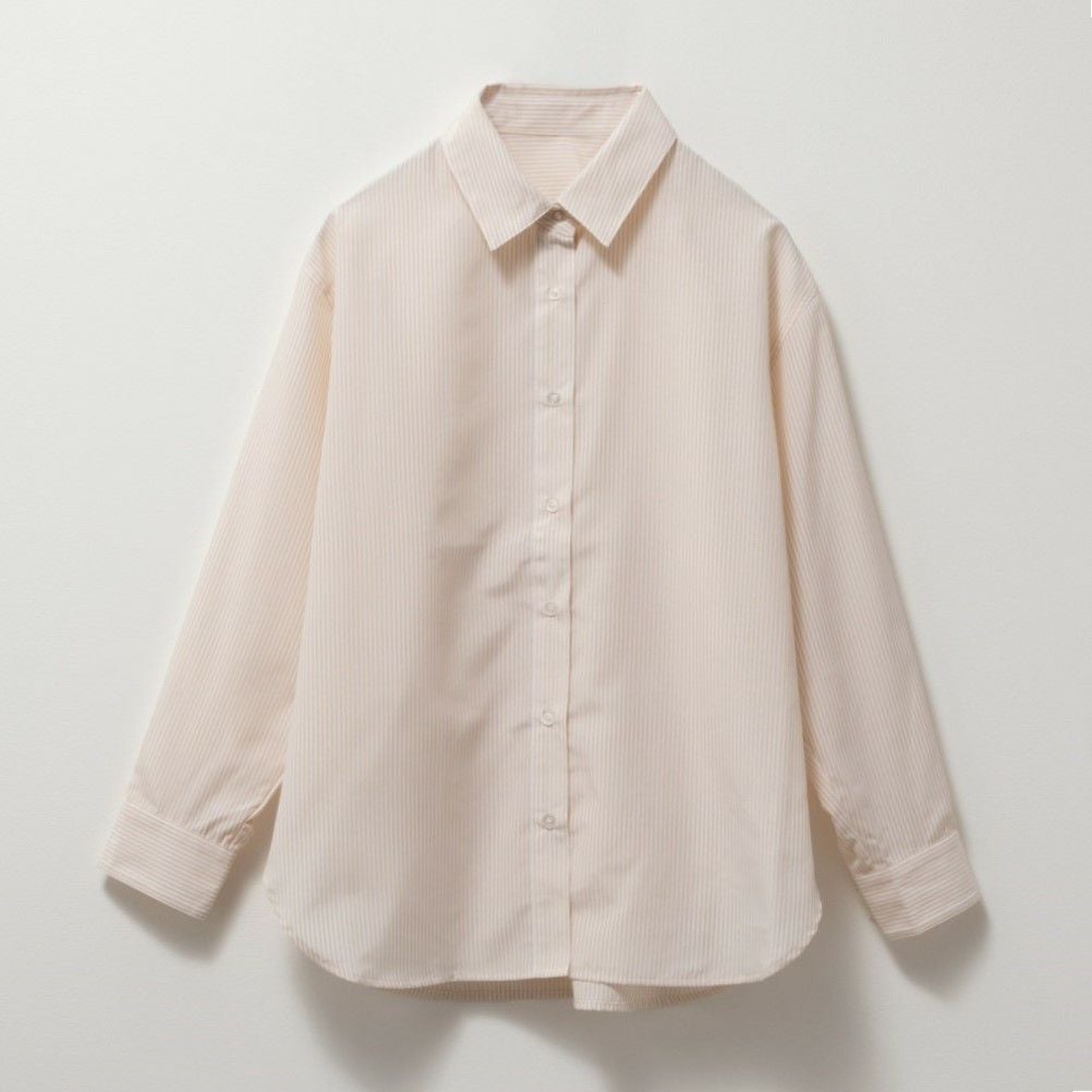 NAVY ストライプシャツ レディース