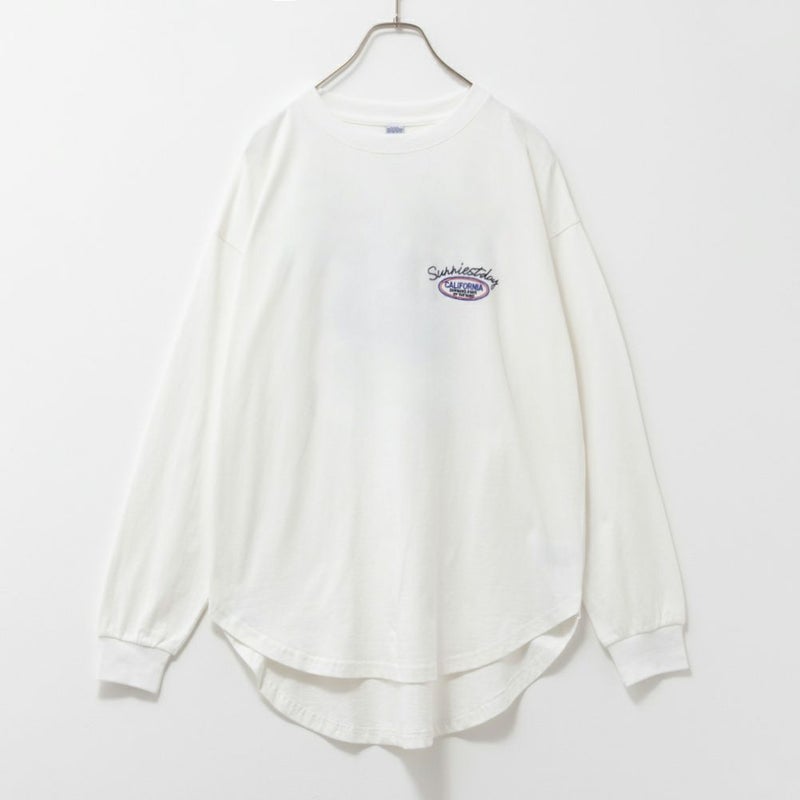 [期間限定価格]UNDERWRAPS  コーデュロイ貼り付け刺繍ビッグロングTシャツ レディース メール便 対応商品商品画像-10