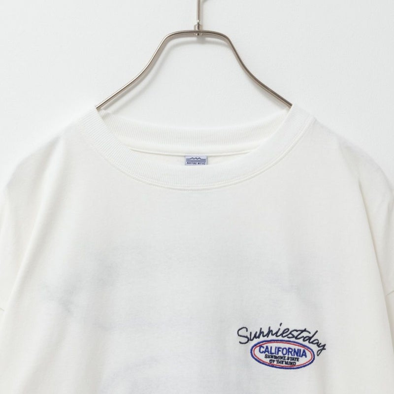 UNDERWRAPS コーデュロイ貼り付け刺繍ビッグロングTシャツ レディース メール便 対応商品商品画像-16