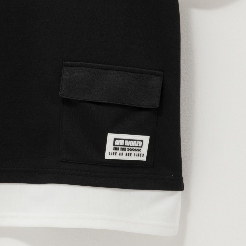 RICH MIX ポンチ素材 フェイクポケットTシャツ キッズ ネコポス 対応商品