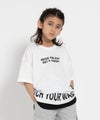 RICH MIX ポンチ素材 フェイクロゴTシャツ キッズ メール便 対応商品商品サムネイル-3