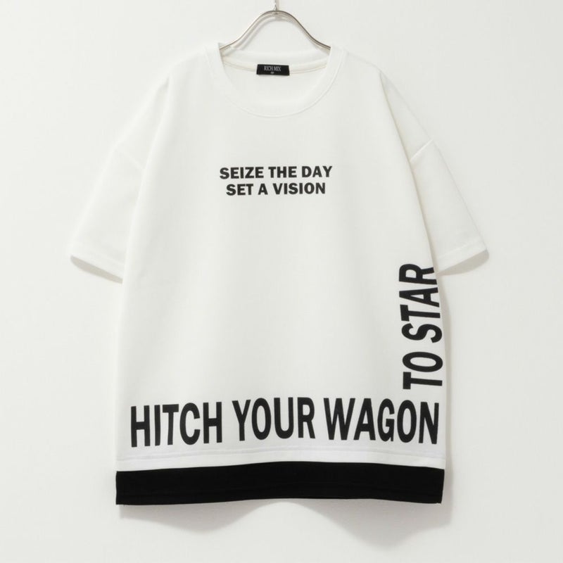 RICH MIX ポンチ素材 フェイクロゴTシャツ キッズ メール便 対応商品商品画像-7