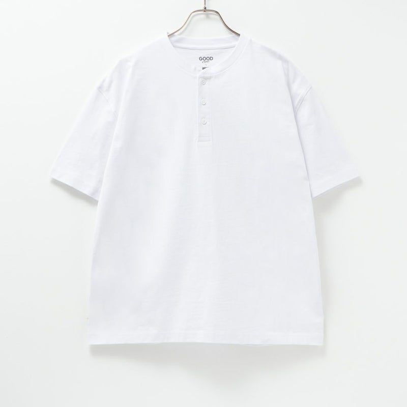 GOOD CREW USコットンヘンリーネック半袖Tシャツ メンズ商品画像-4