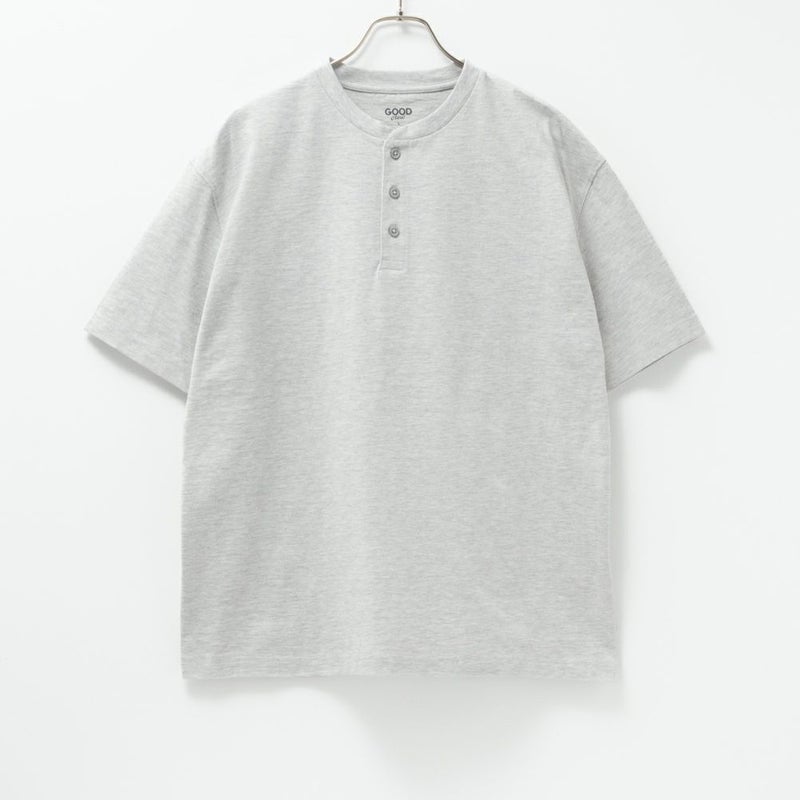 GOOD CREW USコットンヘンリーネック半袖Tシャツ メンズ商品画像-5