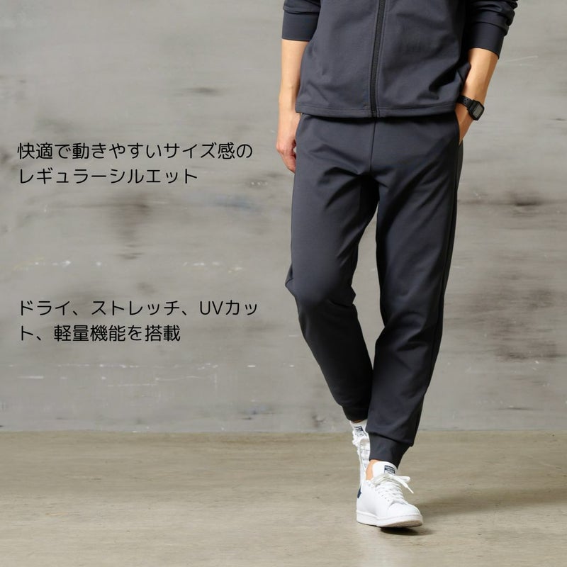 NAVY FIT ポンチ素材 ストレッチドライイージージョガーパンツ メンズ商品画像-2