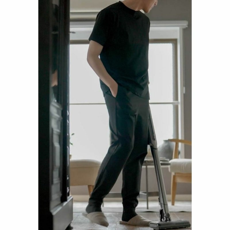 NAVY FIT ポンチ素材 ストレッチドライイージージョガーパンツ メンズ商品画像-3