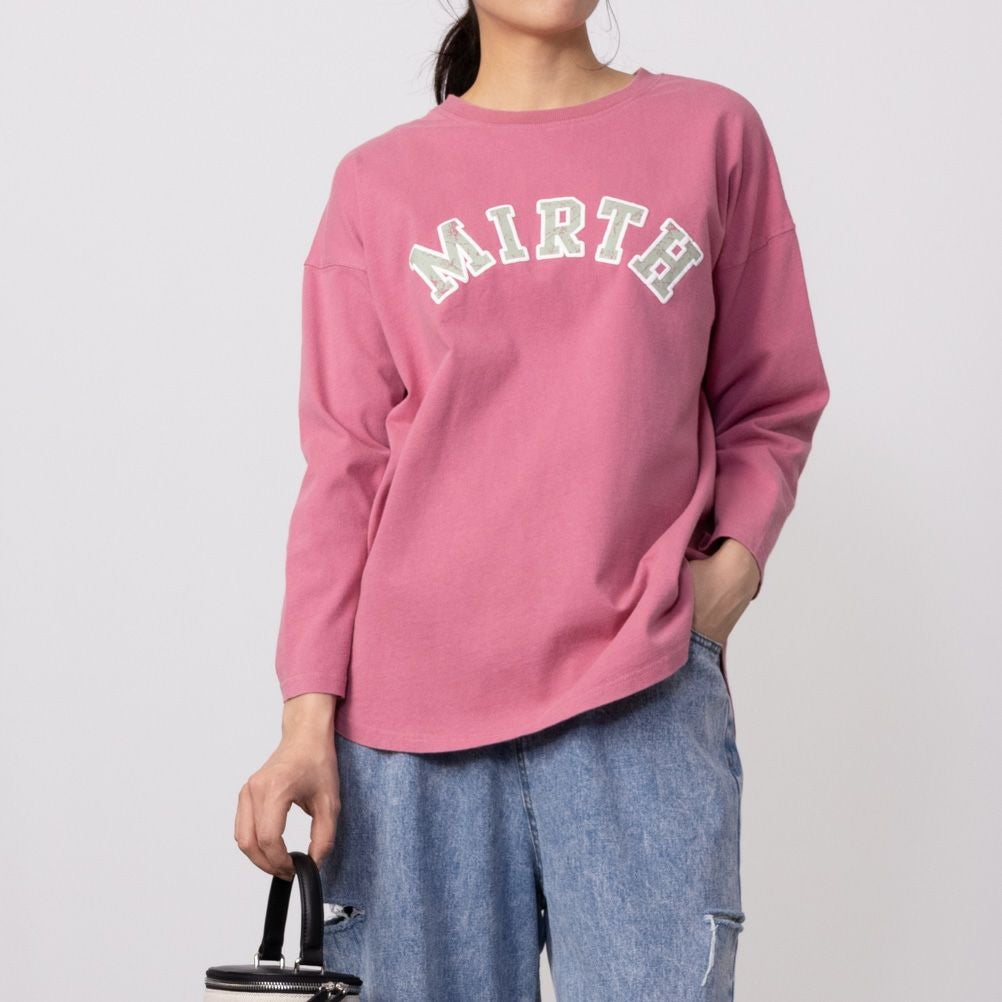 GOOD CREW フロストプリント長袖Tシャツ レディース ネコポス 対応商品