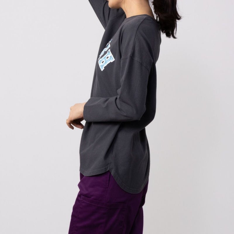 GOOD CREW フロストプリント長袖Tシャツ レディース メール便 対応商品商品画像-5