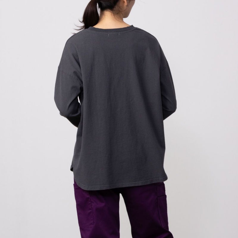 GOOD CREW フロストプリント長袖Tシャツ レディース メール便 対応商品商品画像-6