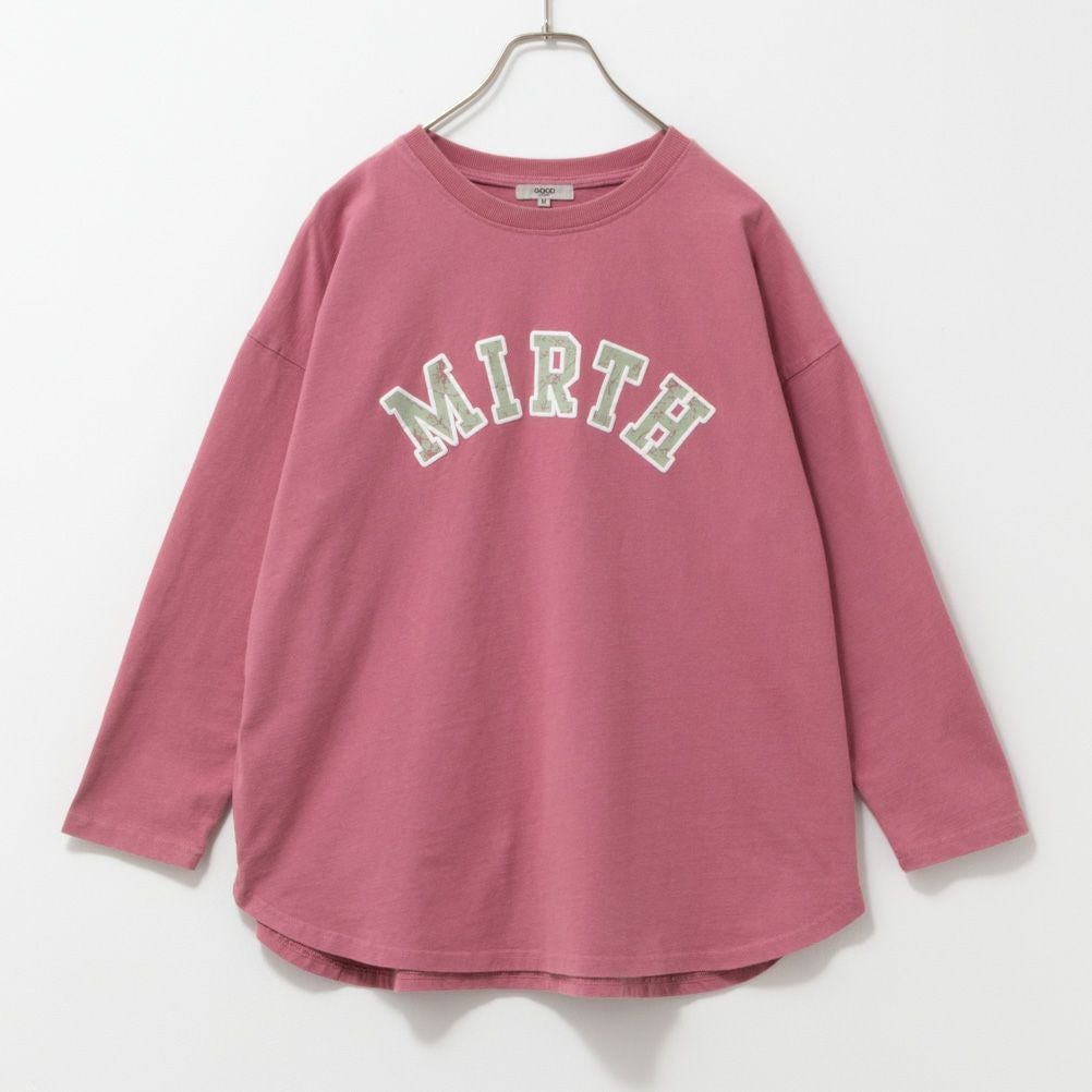 GOOD CREW フロストプリント長袖Tシャツ レディース ネコポス 対応商品