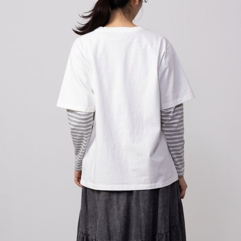 GOOD CREW フロストカレッジ半袖Tシャツ レディース メール便 対応商品商品画像-6