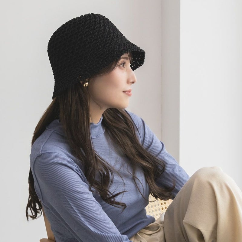 NAVY 透かしサーモハット レディース商品画像-2