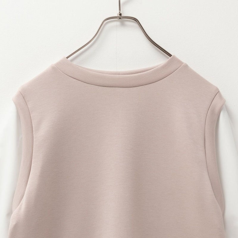 URBAN COLLECTION エアスムージー ポンチ素材 フェイクアンサンブルプルオーバー レディース商品画像-13