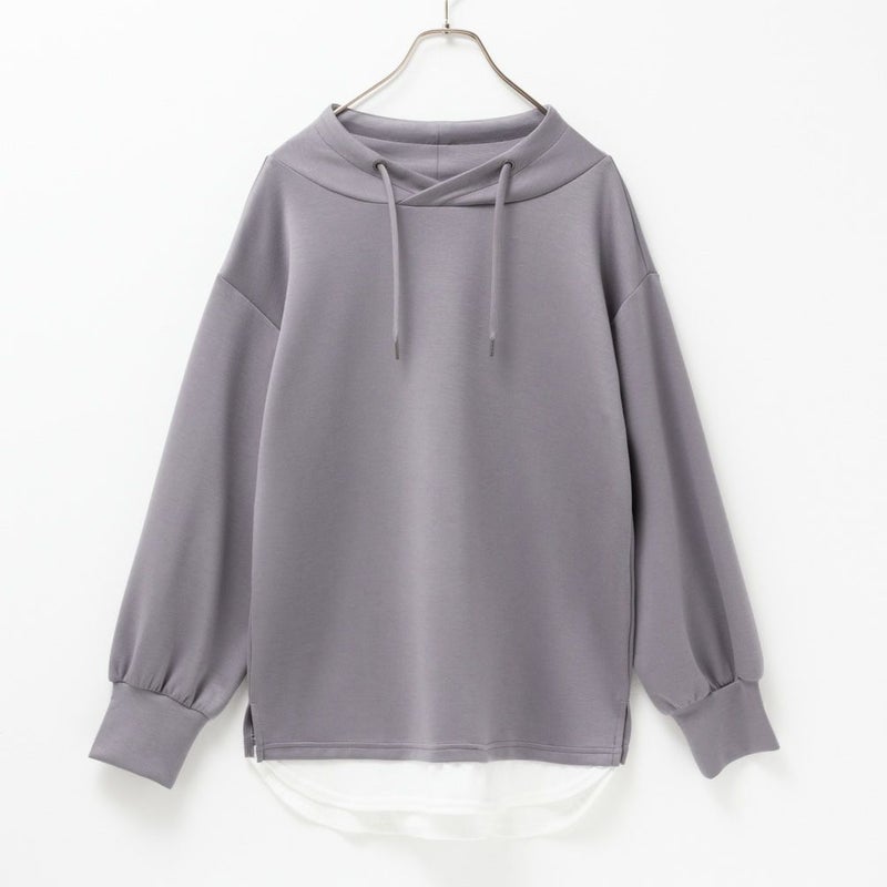 URBAN COLLECTION エアスムージー ポンチ素材 フェイクレイヤードプルオーバー レディース商品画像-11