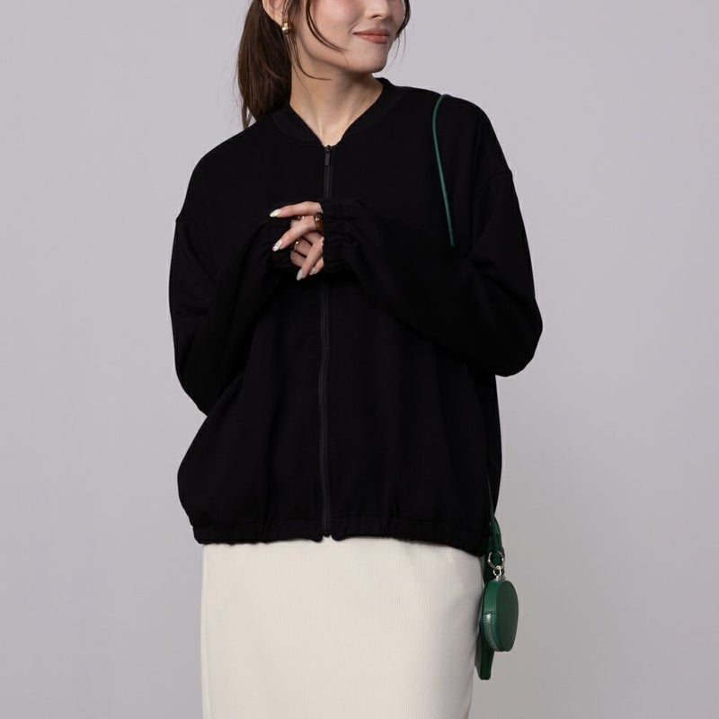 URBAN COLLECTION エアスムージー ポンチ素材 ブルゾン レディース商品画像-2