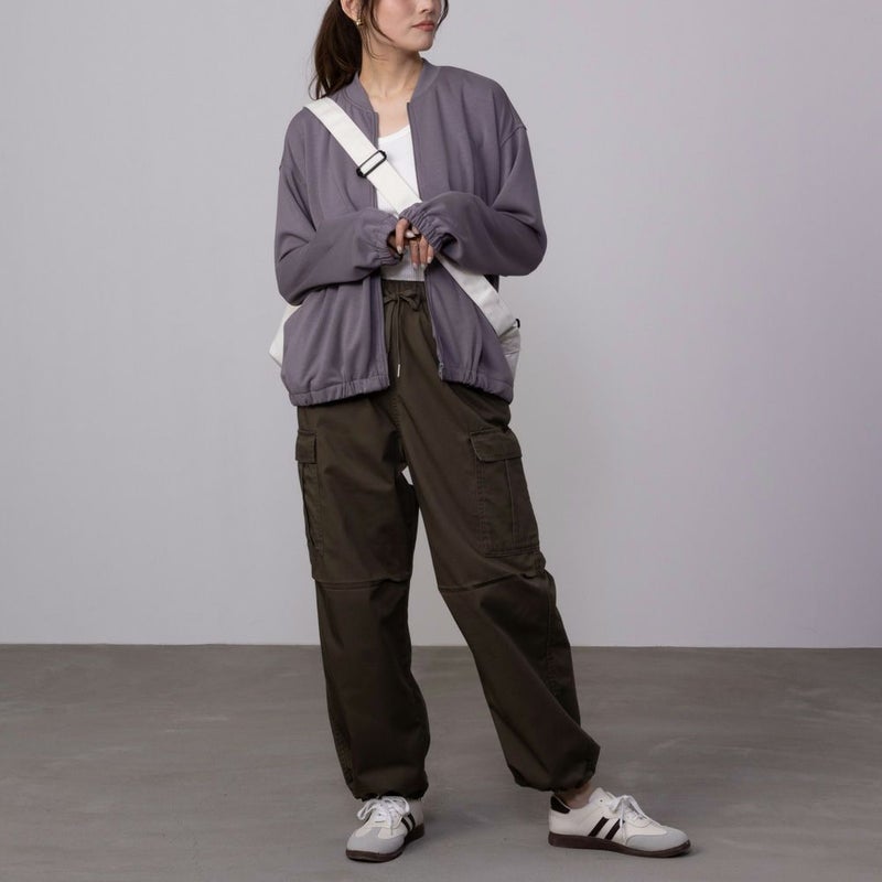 URBAN COLLECTION エアスムージー ポンチ素材 ブルゾン レディース商品画像-3