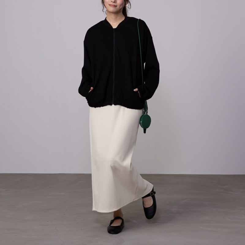 URBAN COLLECTION  エアスムージー ポンチ素材 ブルゾン レディース商品画像-6