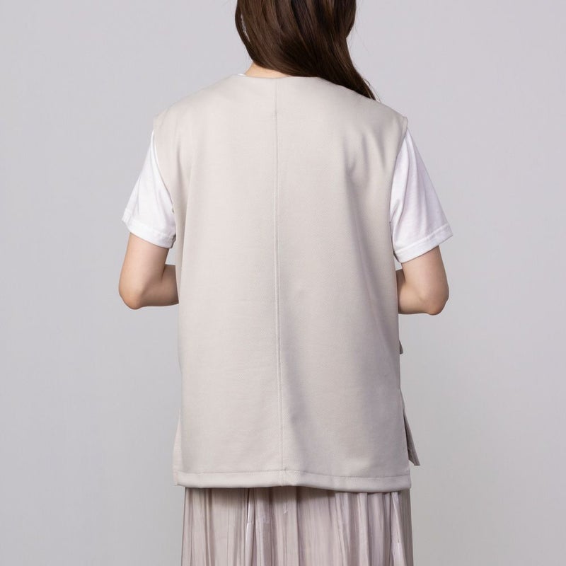 URBAN COLLECTION エアスムージー ポンチ素材 ベストアンサンブル レディース商品画像-6