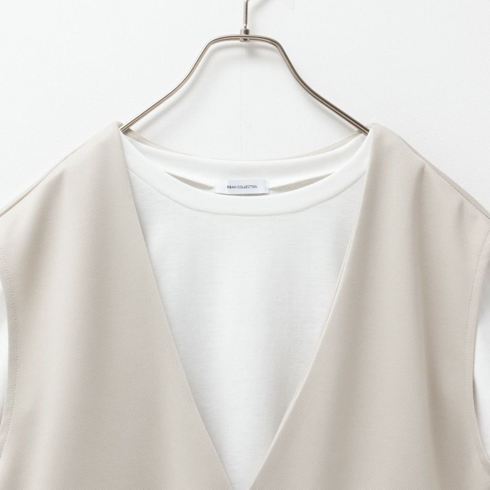 URBAN COLLECTION エアスムージー ポンチ素材 ベストアンサンブル レディース