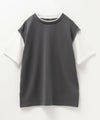 URBAN COLLECTION  エアスムージー ポンチ素材 フェイクレイヤードベストTシャツ レディース メール便 対応商品商品サムネイル-11
