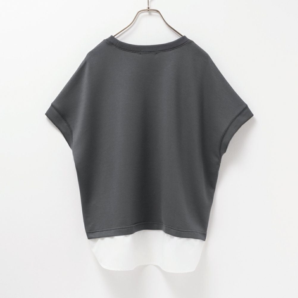 URBAN COLLECTION エアスムージー ポンチ素材 フェイクレイヤードノースリーブ レディース