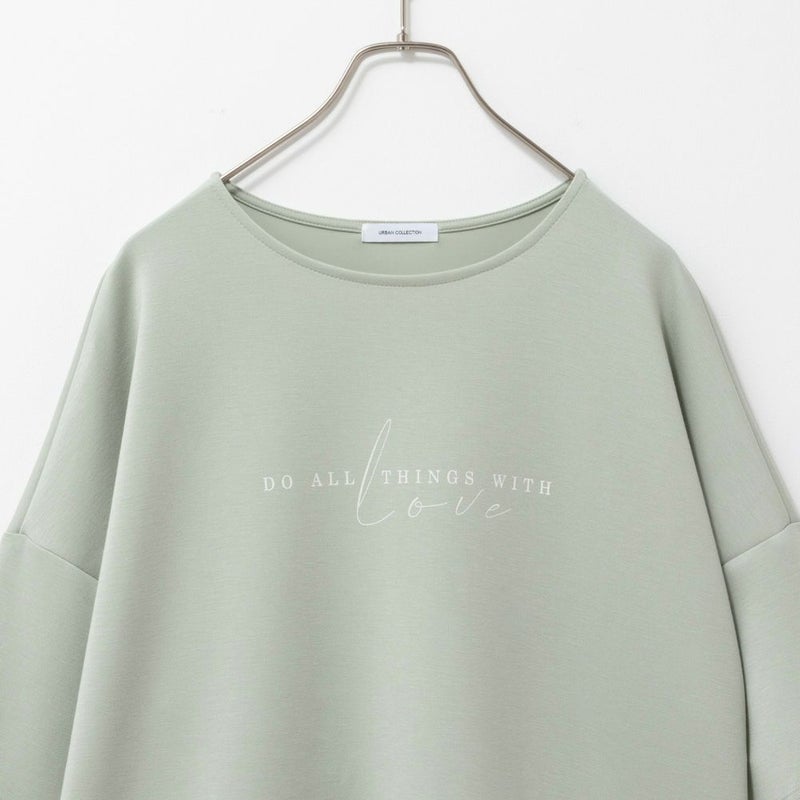 URBAN COLLECTION エアスムージー ポンチ素材 裾フェイクレイヤードプリントTシャツ レディース メール便 対応商品商品画像-16
