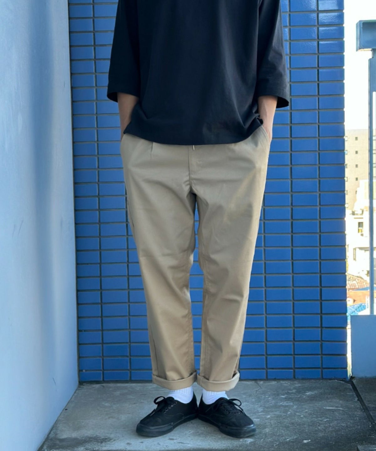 Dickies ツイルストレッチイージーパンツ メンズ