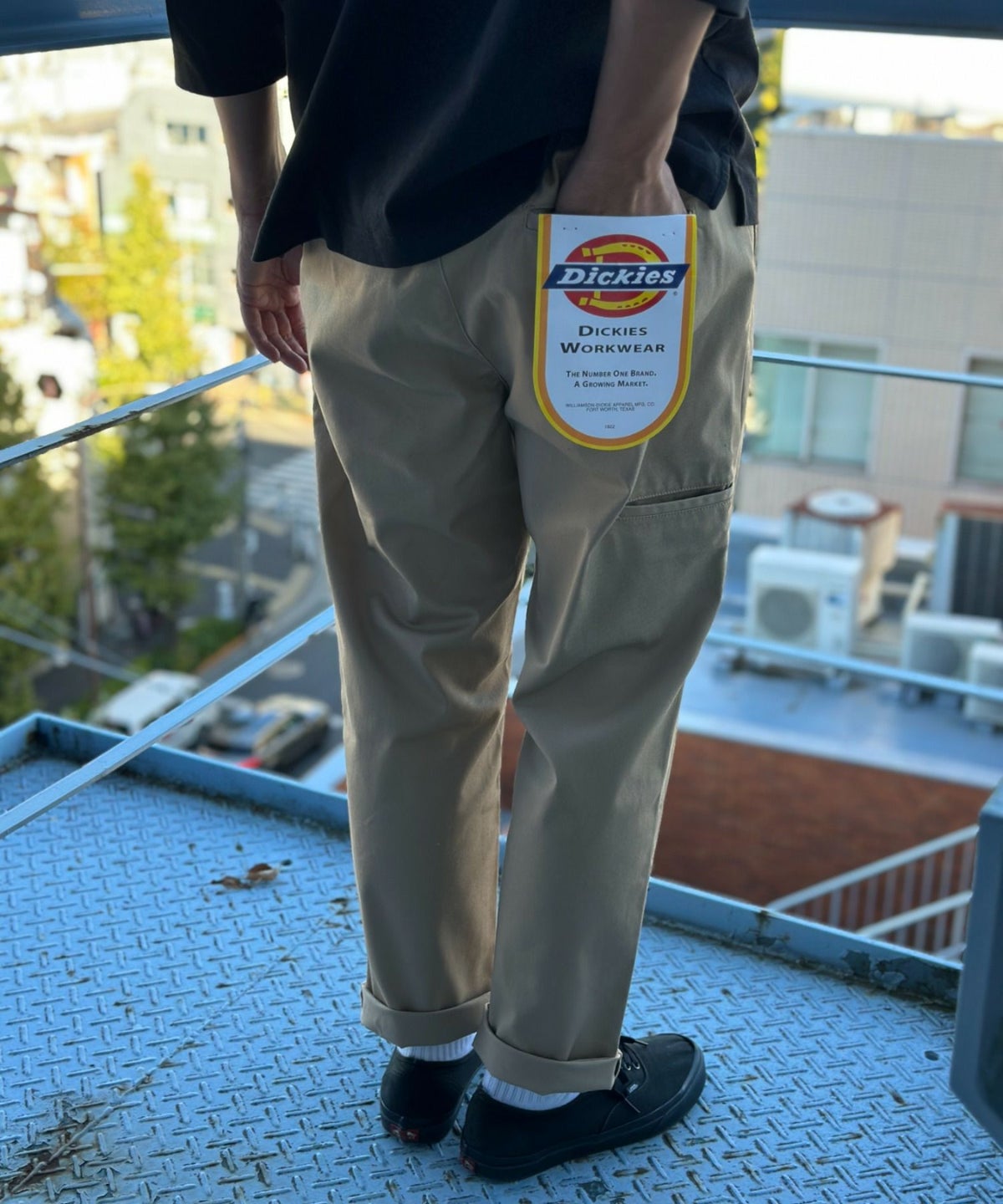 Dickies ツイルストレッチイージーパンツ メンズ