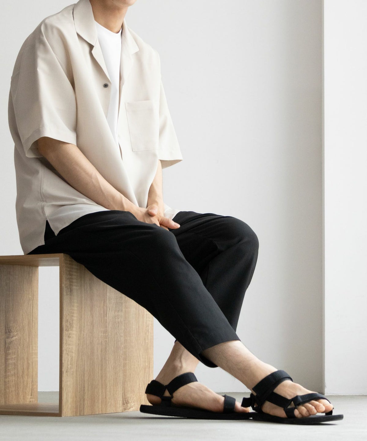 NAVY FIT マイラク クロップドパンツ メンズ