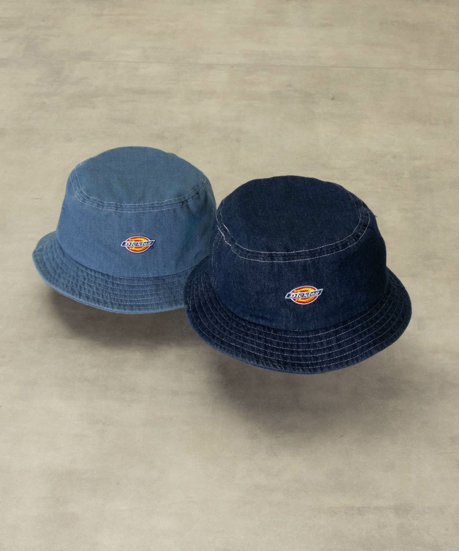 Dickies デニムワンポイント刺繍バケットハット メンズ