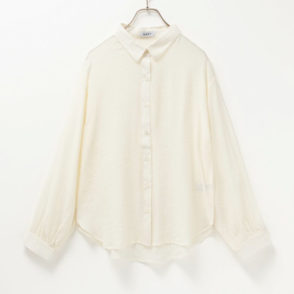 NAVY RTスラブ長袖シャツ レディース