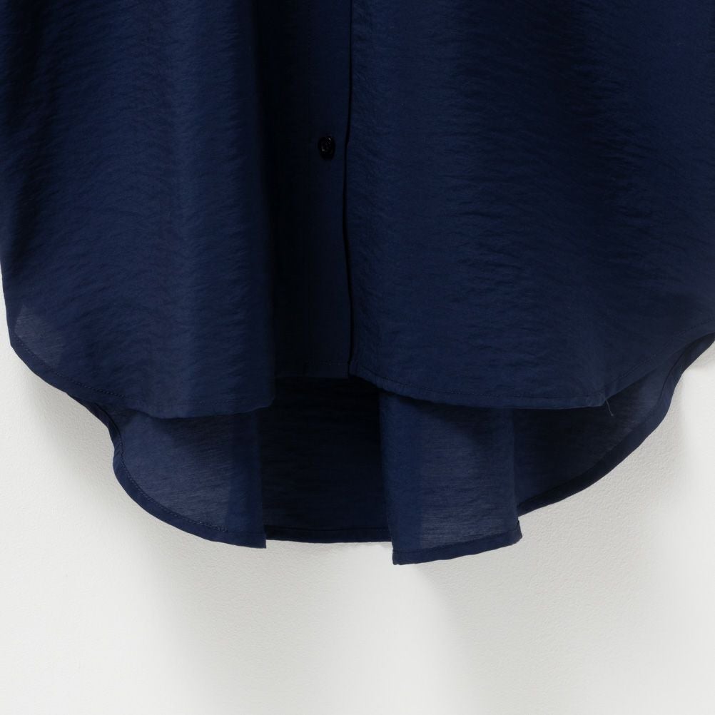 Howdy Marie ビンテージシアー無地7分袖シャツ レディース