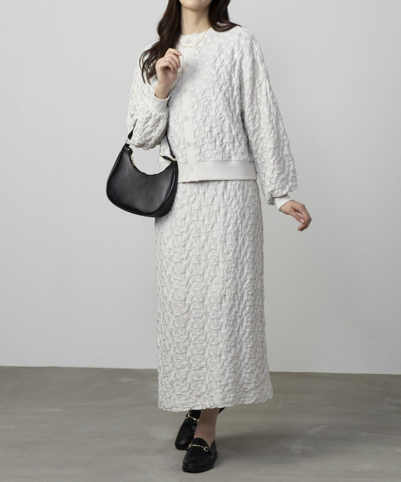 Howdy Marie ふくれジャガードカーディガン レディース商品画像-4