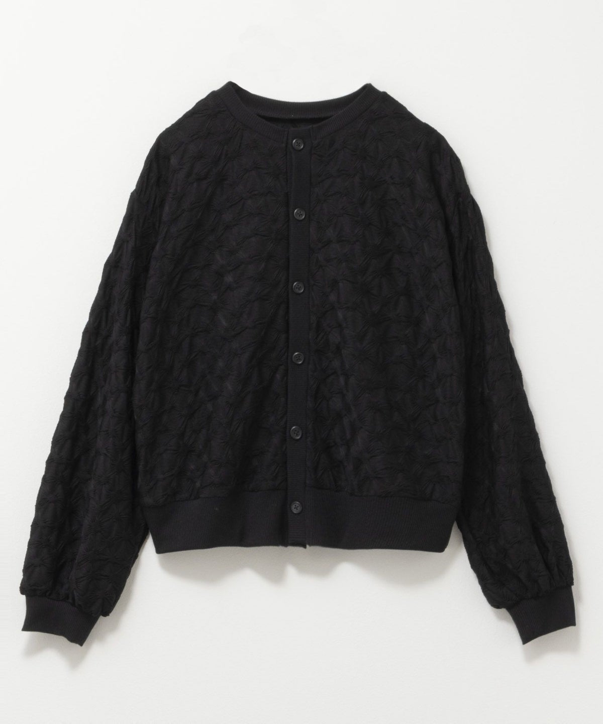 Howdy Marie ふくれジャガードカーディガン レディース