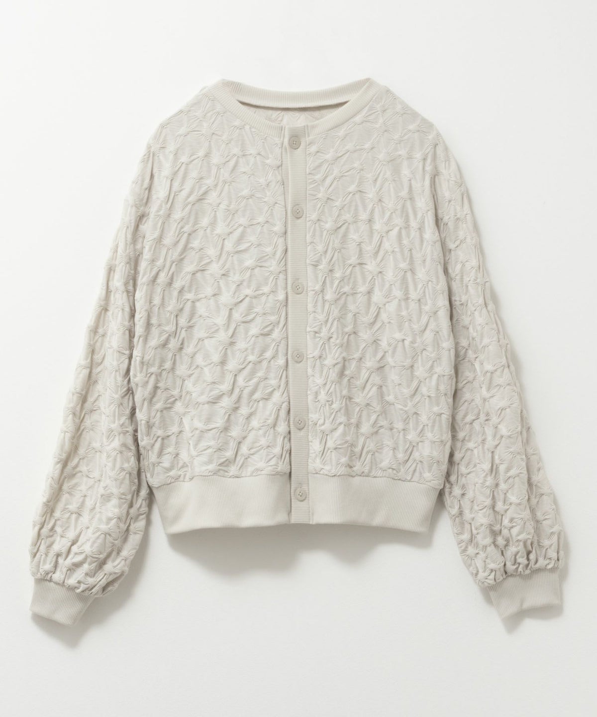 Howdy Marie ふくれジャガードカーディガン レディース