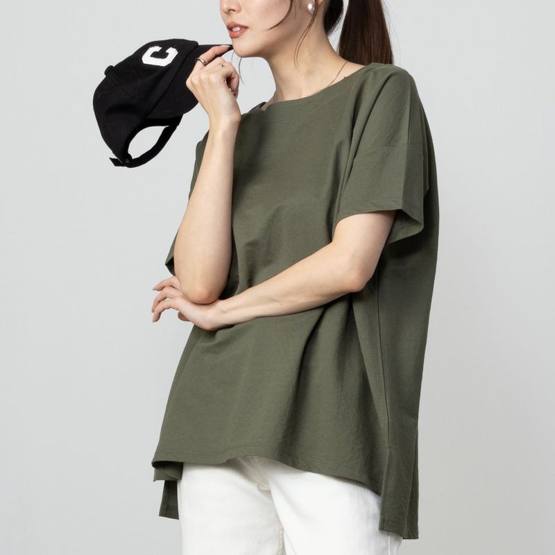 NAVY SARARI ルーズシルエットTシャツ レディース メール便 対応商品商品画像-10