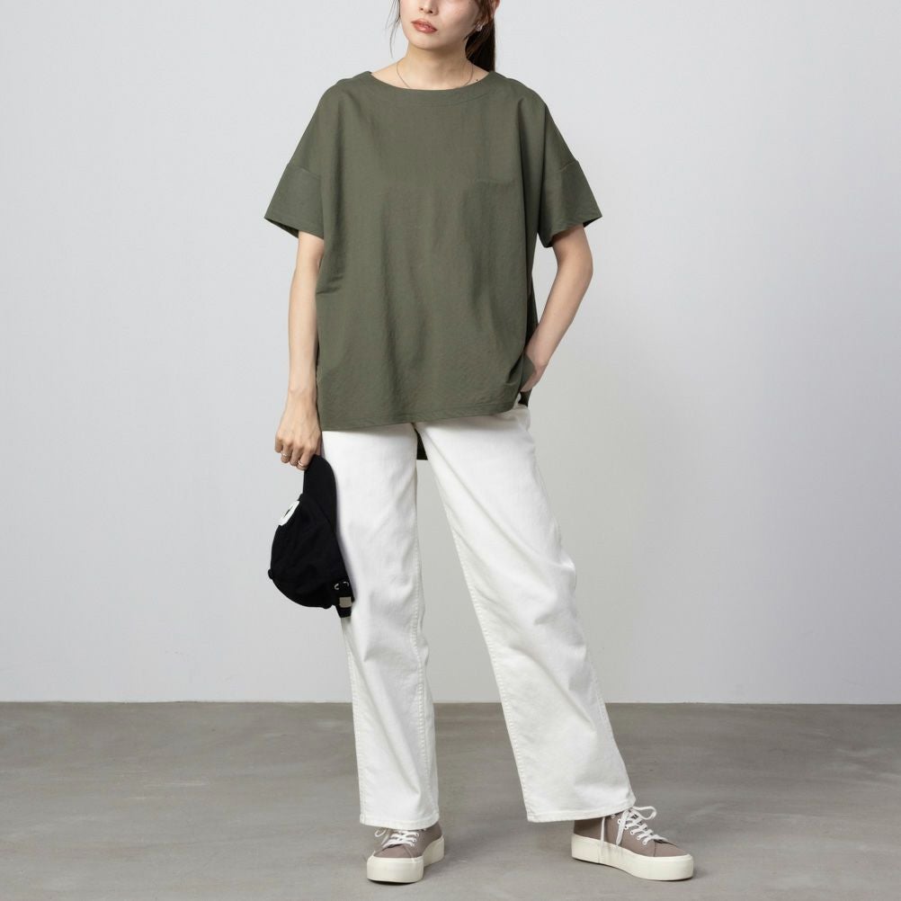 NAVY SARARI オーバー丈Tシャツ レディース ネコポス 対応商品