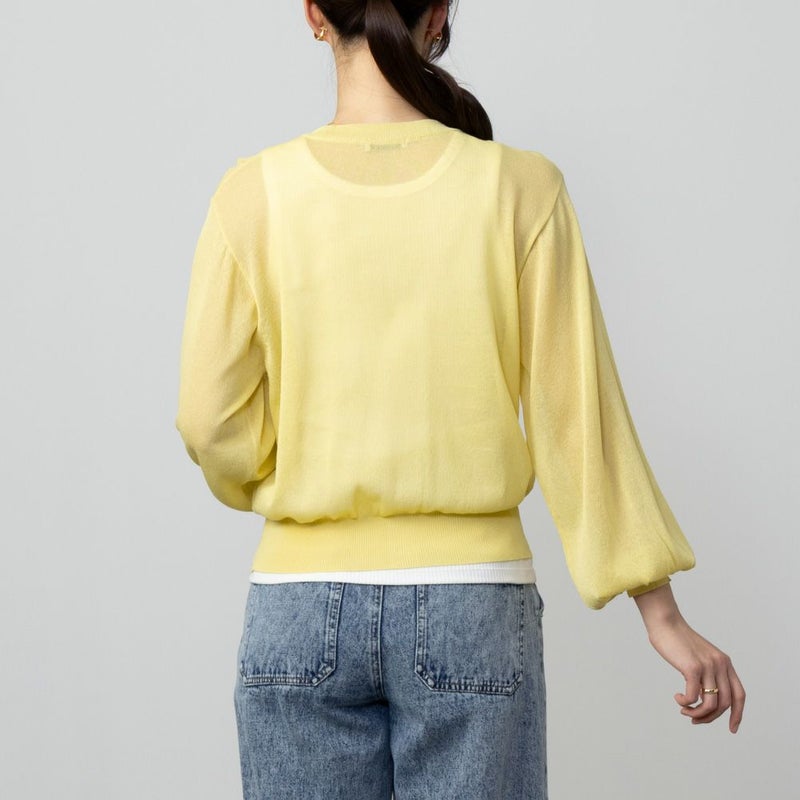 Howdy Marie シアーニットカーディガン レディース商品画像-6