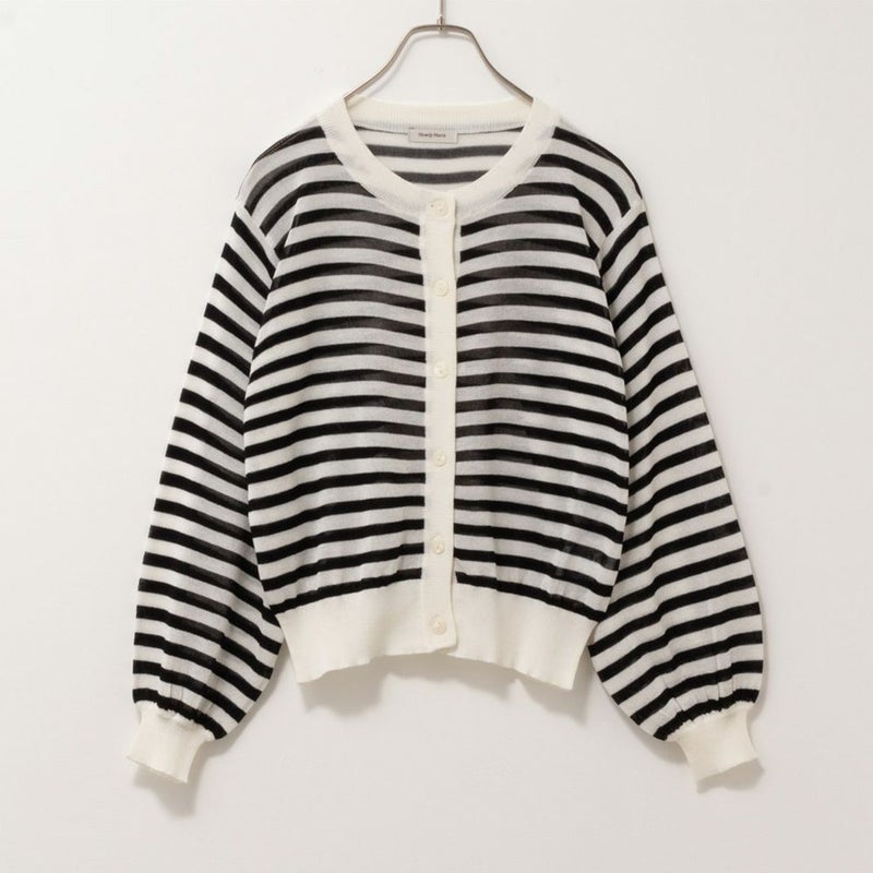 Howdy Marie  シアーニットカーディガン レディース商品画像-11